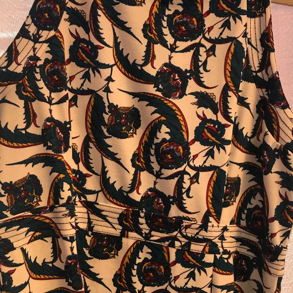 Colorful dragon print dress